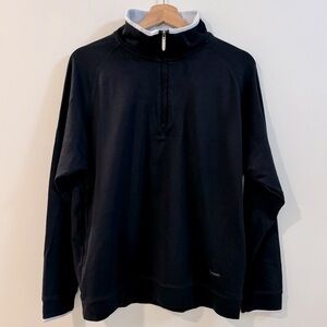 Alex Cannon Supima Cotton 1/4 zip sweatshirt Navy Medium